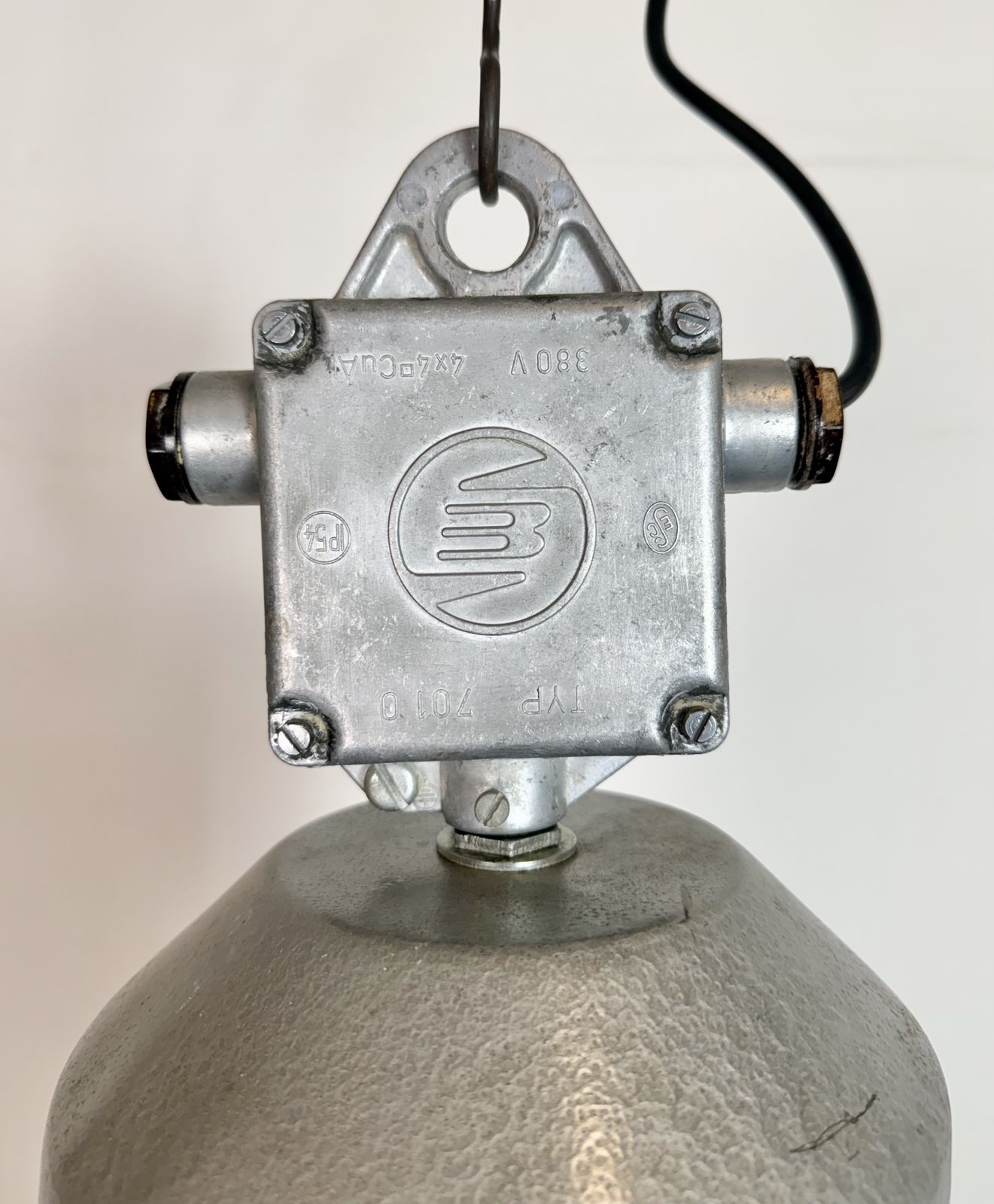 photo furniture Industrial Black Enamel Factory Lamp From Elektrosvit, 1960s