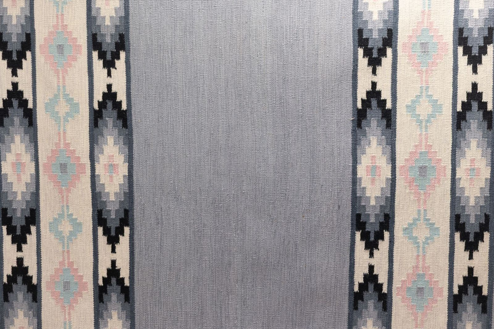 Mid Century Swedish Kilim In Tones Of Grey photo furniture