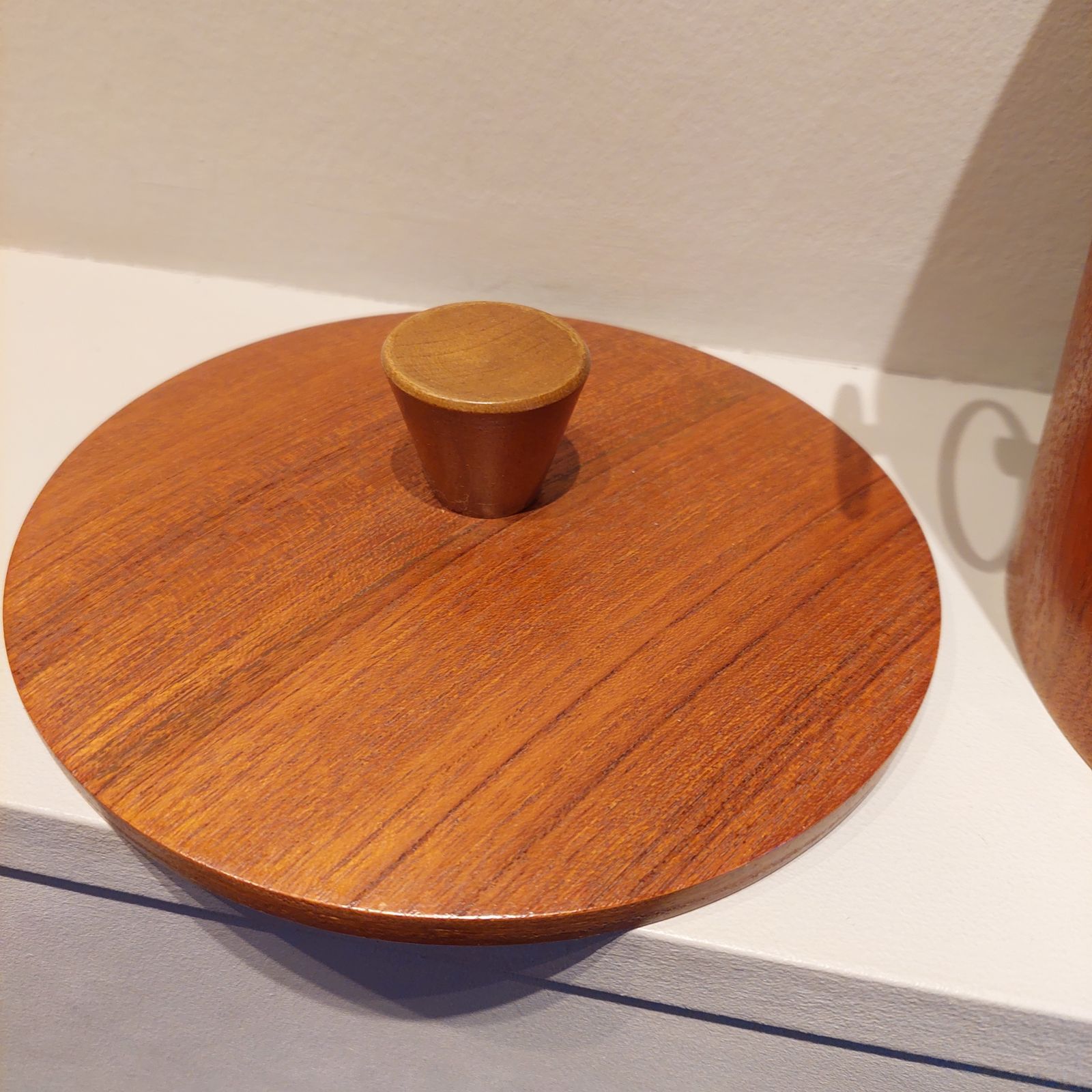 Mid Century Teak Ice Bucket  Tableware Drinkware Japan 60s photo vintage