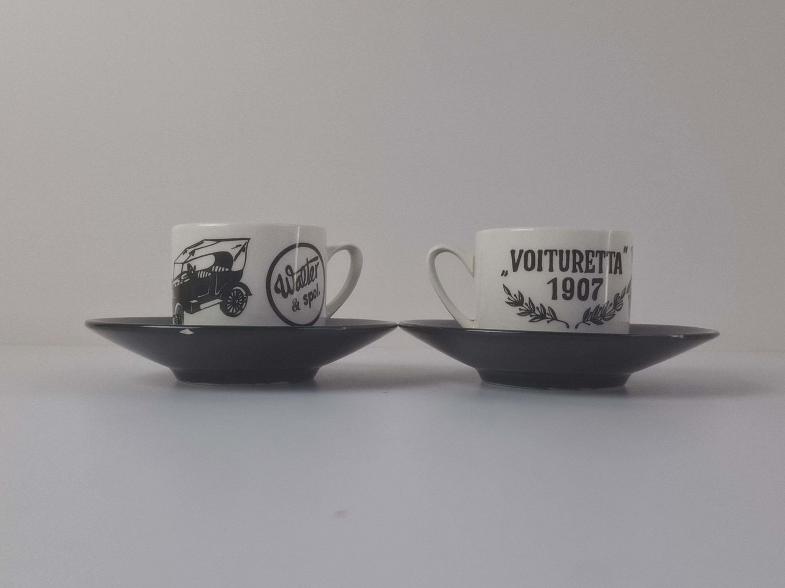 Midcentury Ditmar Urbach Czechoslovak Porcelain Cup And Saucer Set photo for sale