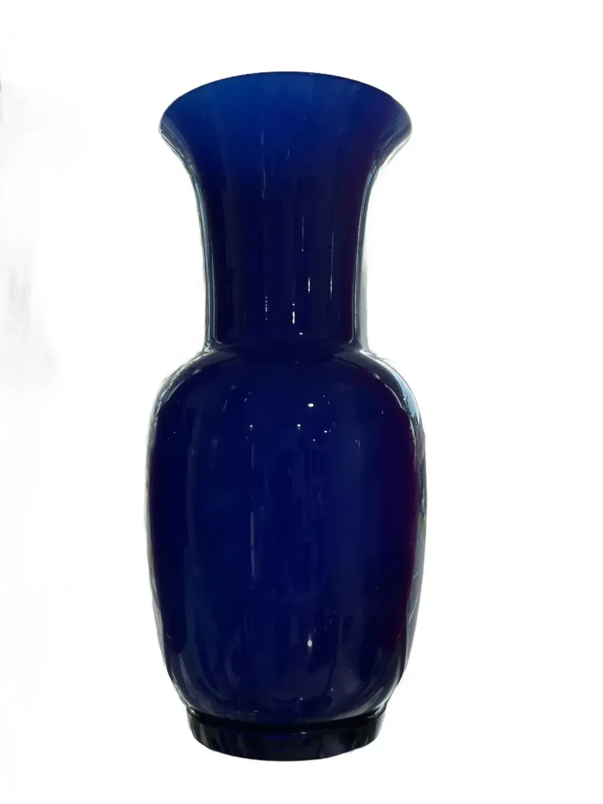 photo for sale Cranberry Opalino Vase By Venini Of Murano
