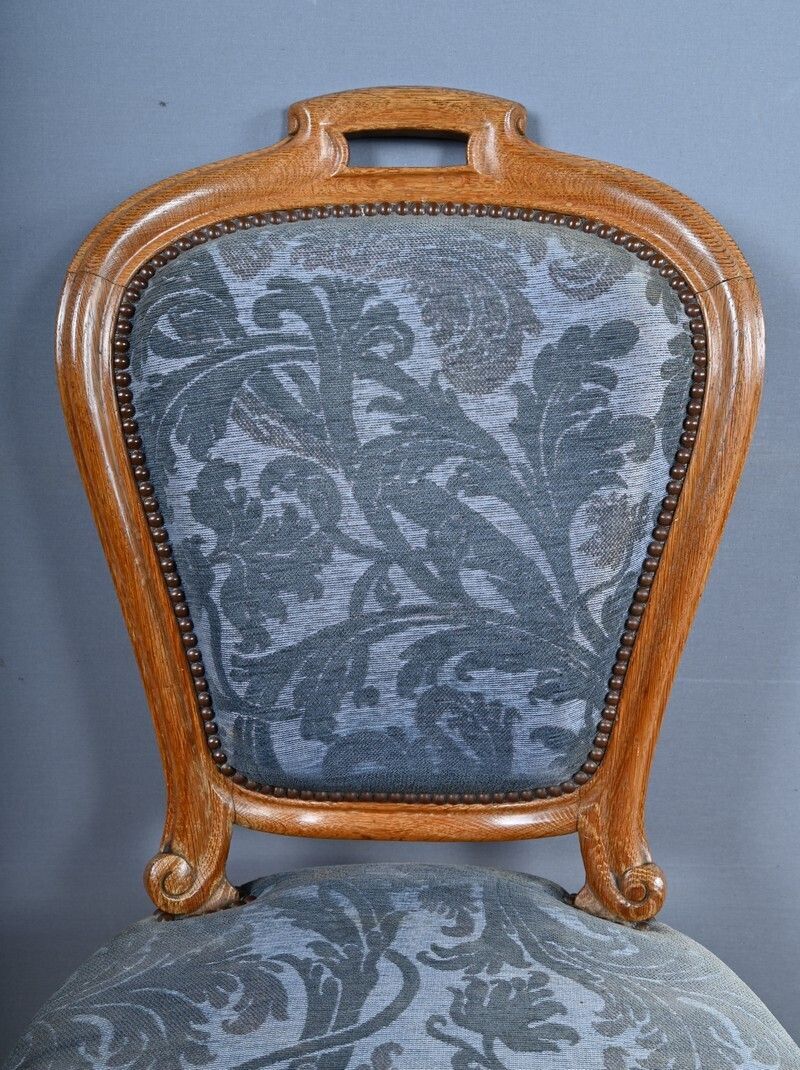 Pair Of Oak Chairs, Louis Philippe Style – Mid 20th Century photo buy