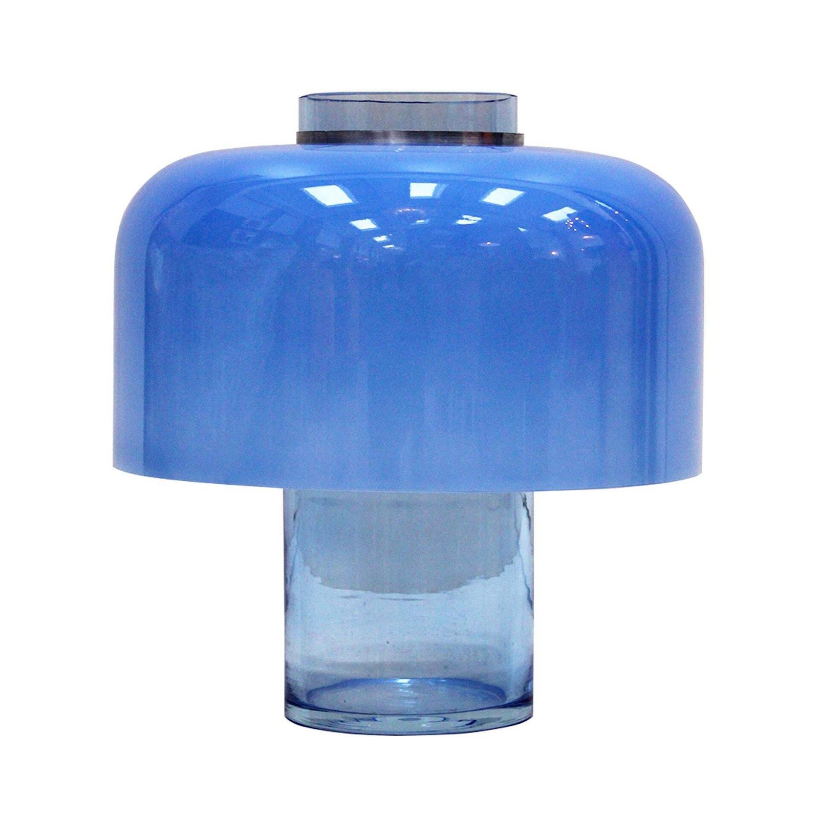 Mid Century Modern Blue Table Lamps Designed By Carlo Nason In Murano Glass photo furniture