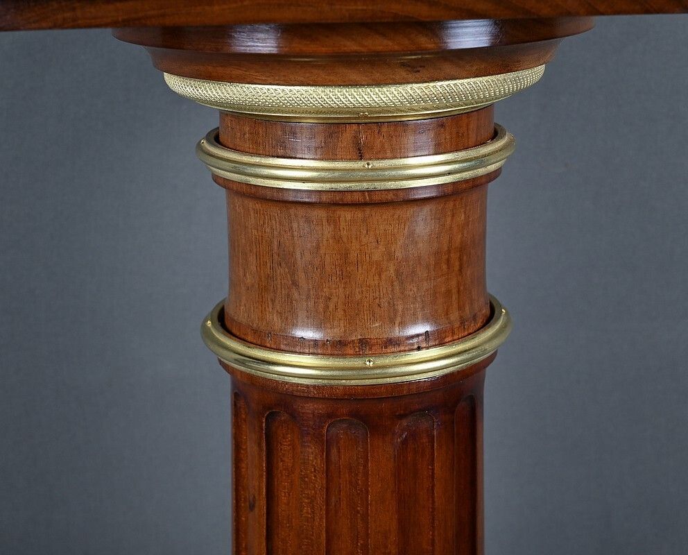 Mahogany Swivel Column, Napoleon III Style – 1900 photo vinterior