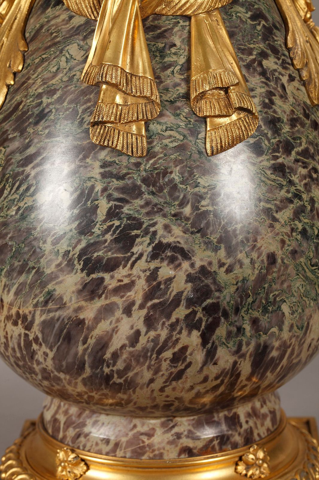 photo for sale Pair Of Louis XVI Style Urns In Russian Jasper