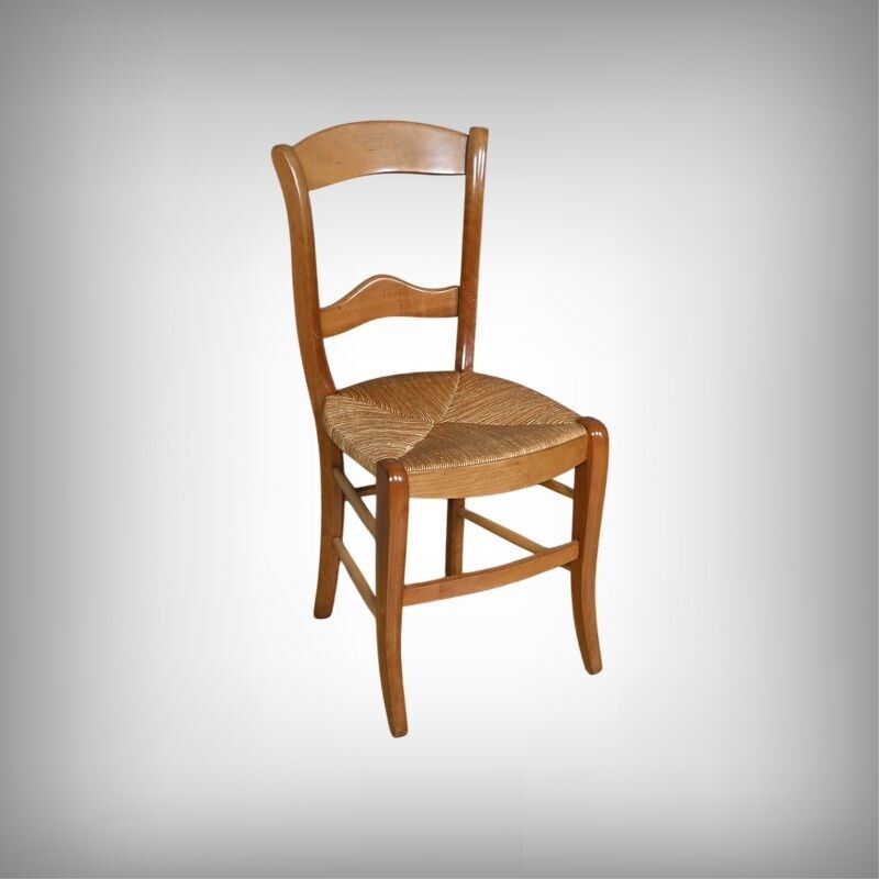 Set Of 6 Cherrywood Chairs, Louis Philippe Style – Late 20th Century photo furniture