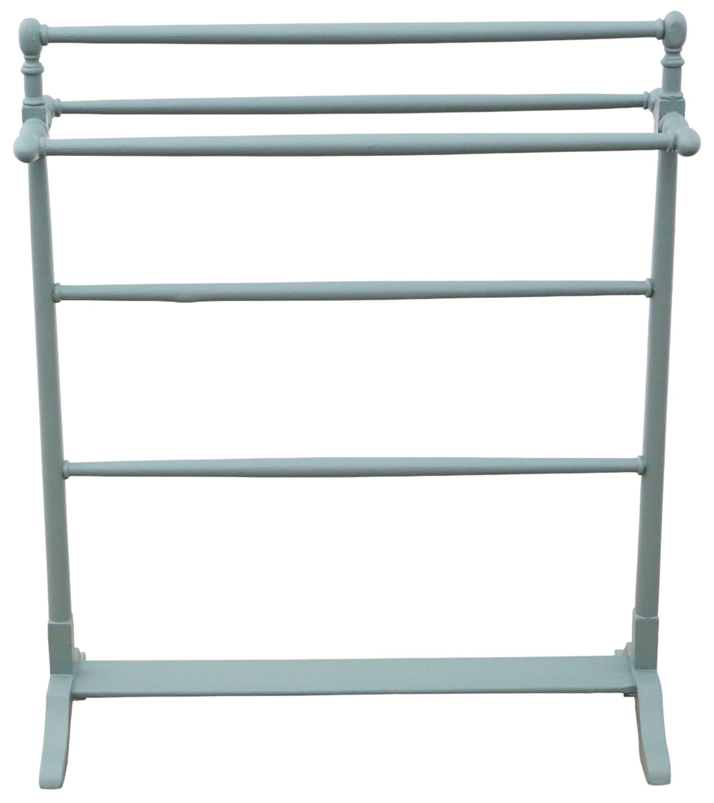 Antique C.1900 Painted Beech Towel Stand With 5 Rails – Fine Quality photo for sale