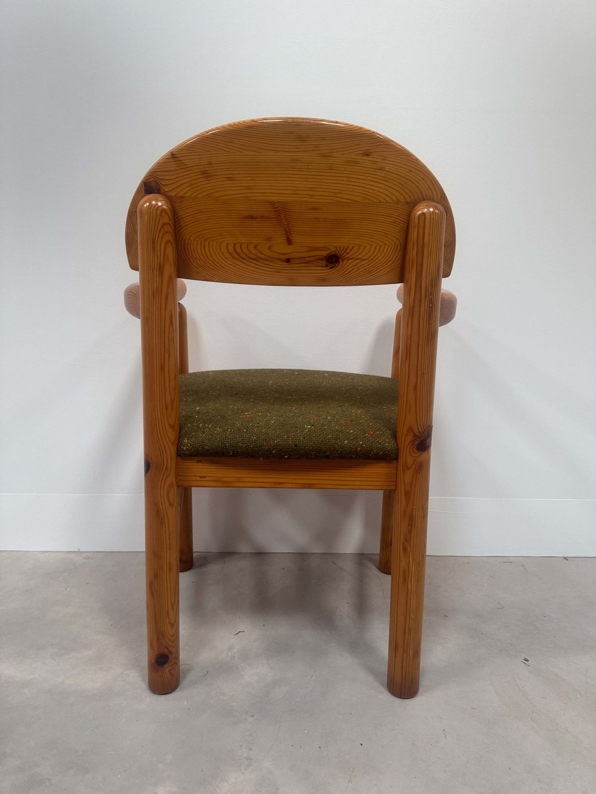 Set Of 6 Rainer Daumiller Armchairs   Upholstered With Vintage Tweed Deadstock photo buy