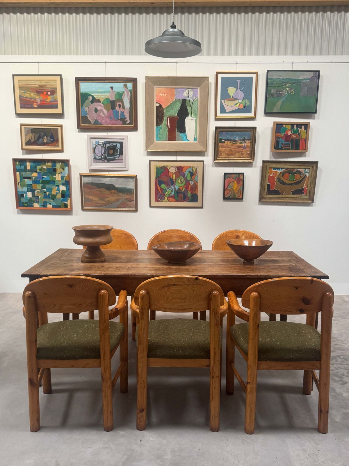 photo furniture Set Of 6 Rainer Daumiller Armchairs   Upholstered With Vintage Tweed Deadstock