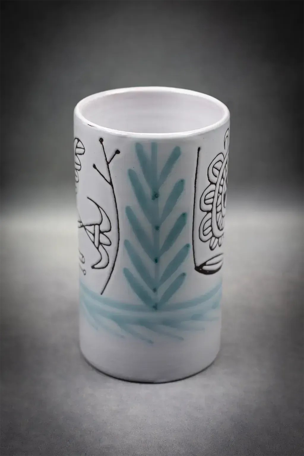 Vase en terre cuite émaillée à décor de coq, par Michel Barbier photo 190.0