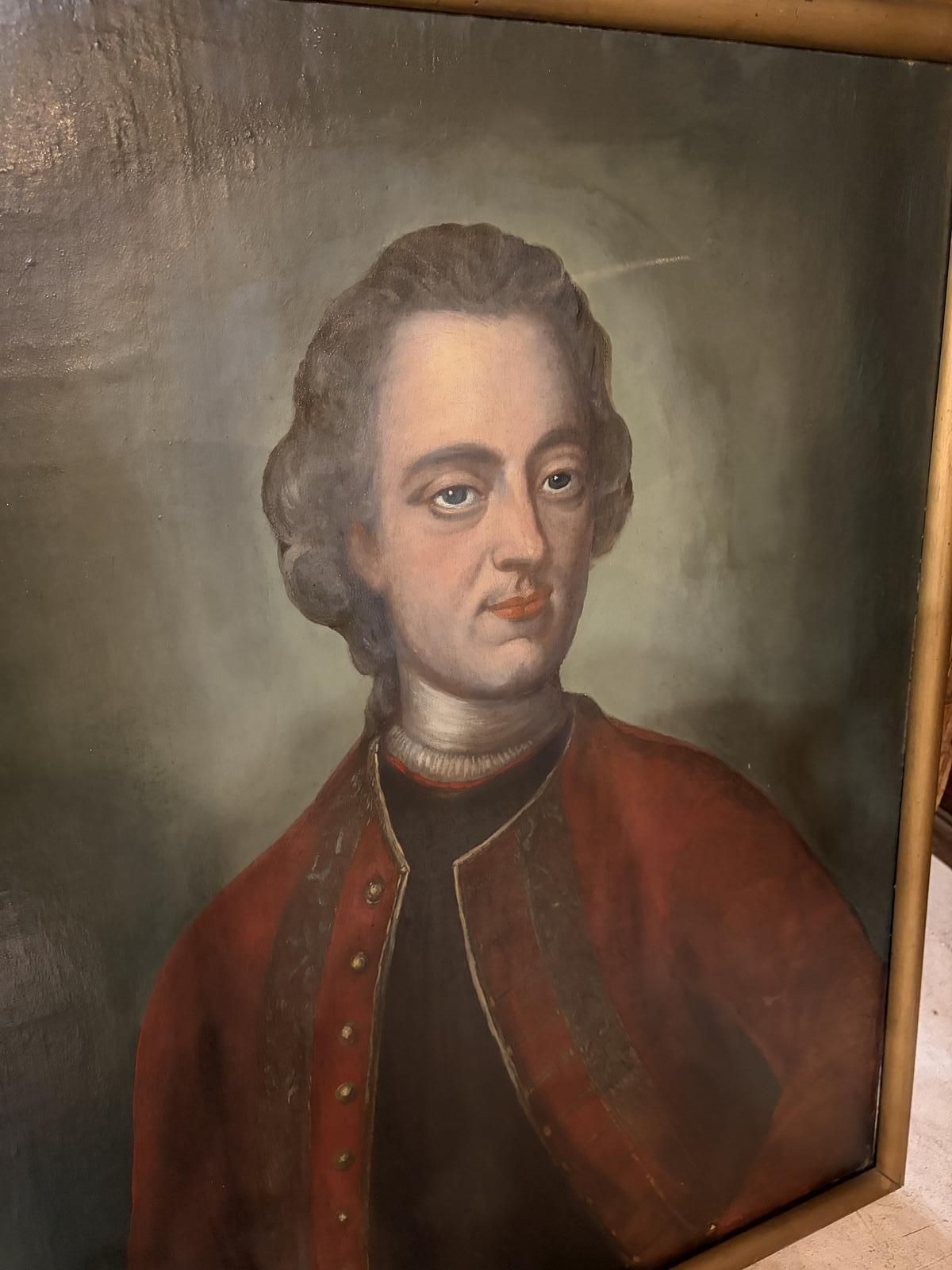 Oil On Canvas Portrait Of An Officer photo Art