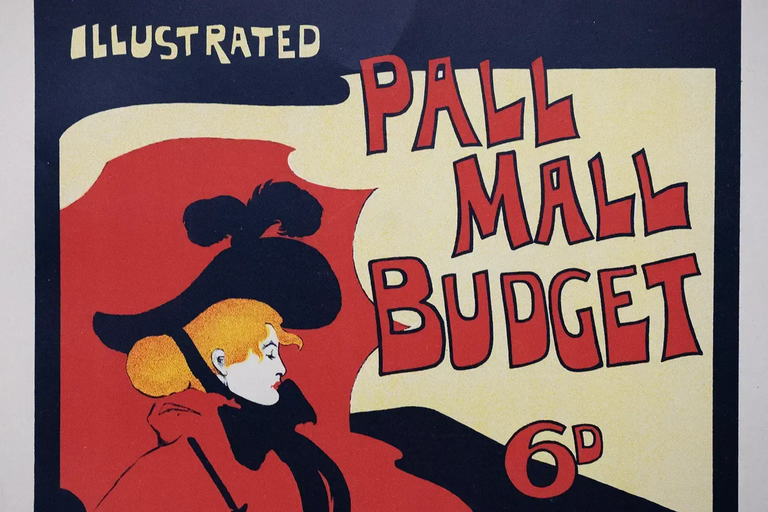 Affiche publicitaire Pall Mall Budget, par Maurice Greiffenhagen - publiée dans « Les Maîtres de l'Affiche » de Jules Chéret en 1896 photo furniture