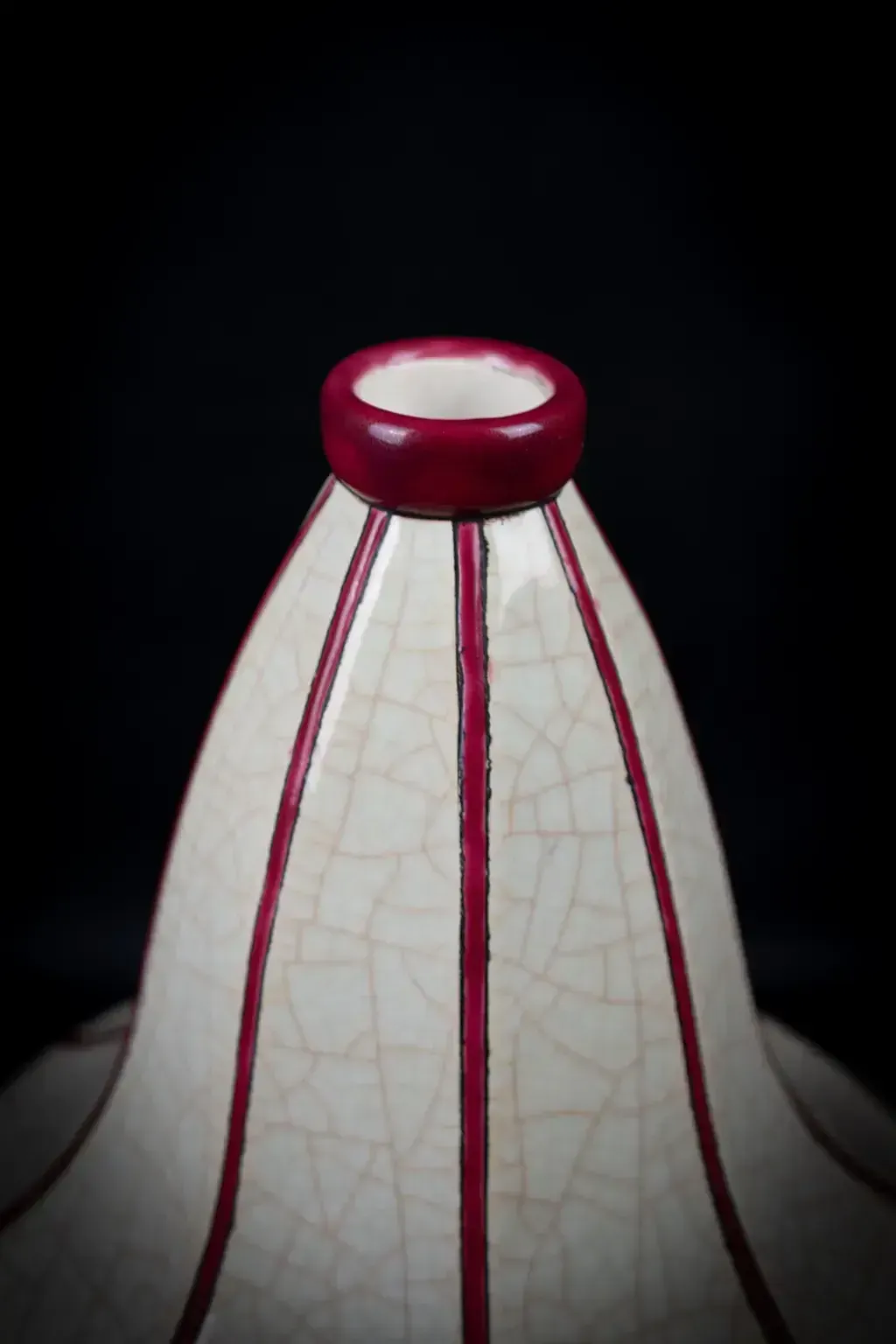 Vase toupie Art déco Longwy en émail cloisonné photo buy