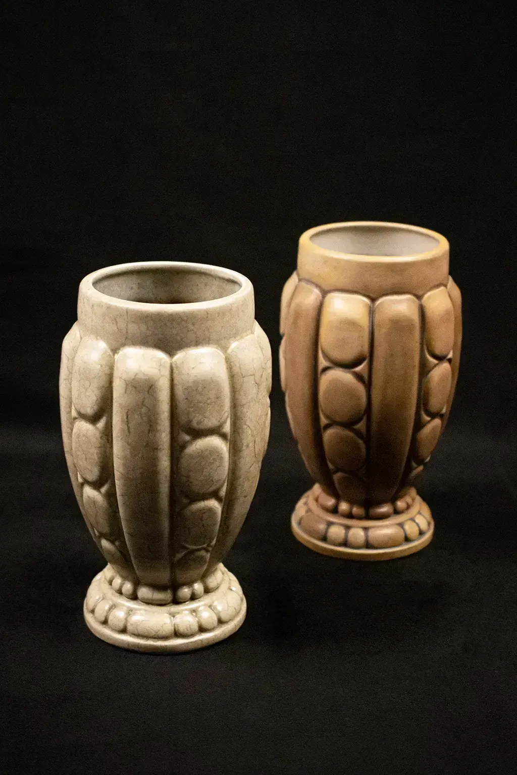 450.0 Baluster Vase In Stoneware By Joseph Mougin   Early 20th Century French Ceramic photo