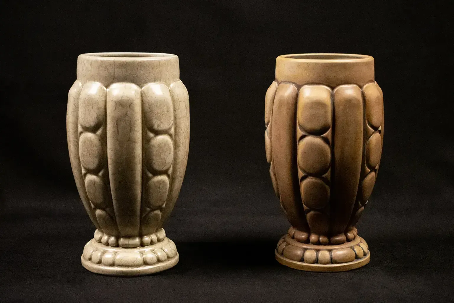 photo vinterior Baluster Vase In Stoneware By Joseph Mougin   Early 20th Century French Ceramic