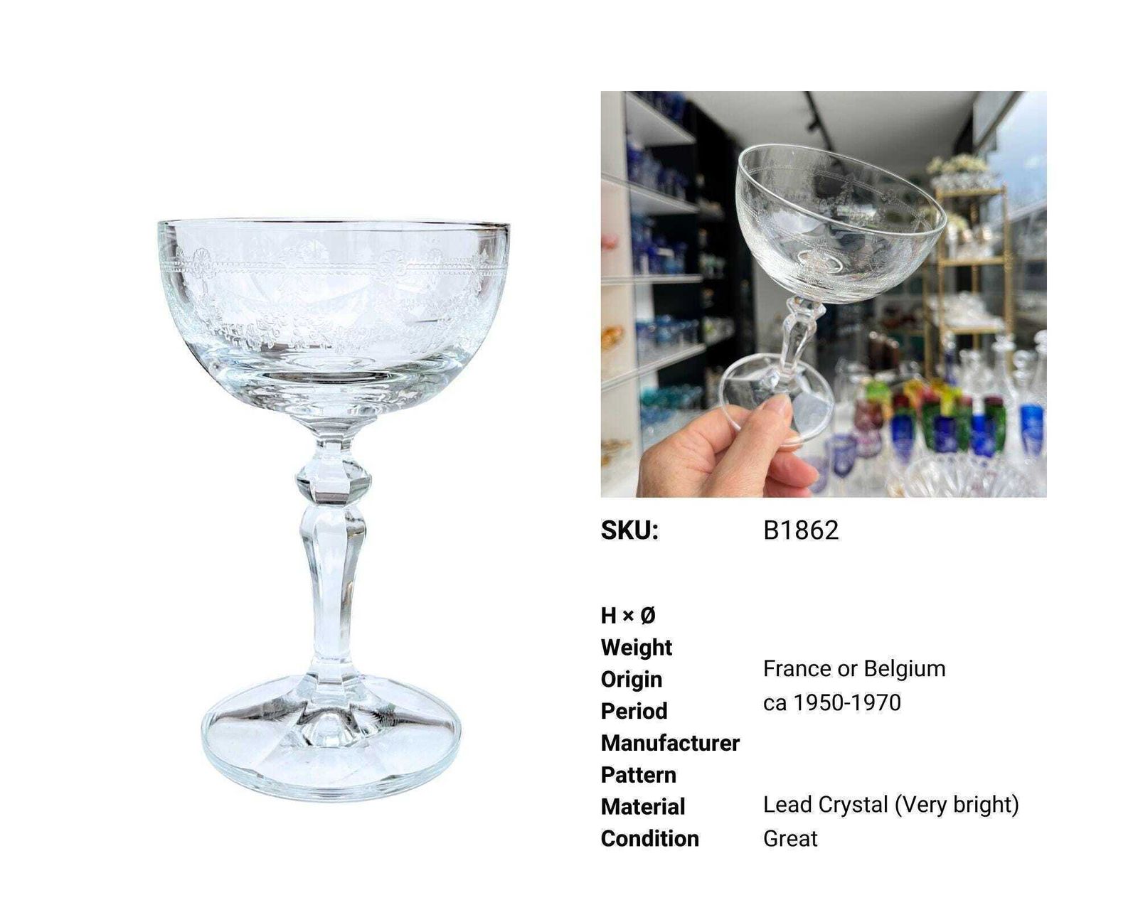Etched French Wine Glasses | 4pcs | Gift For Her photo vinterior