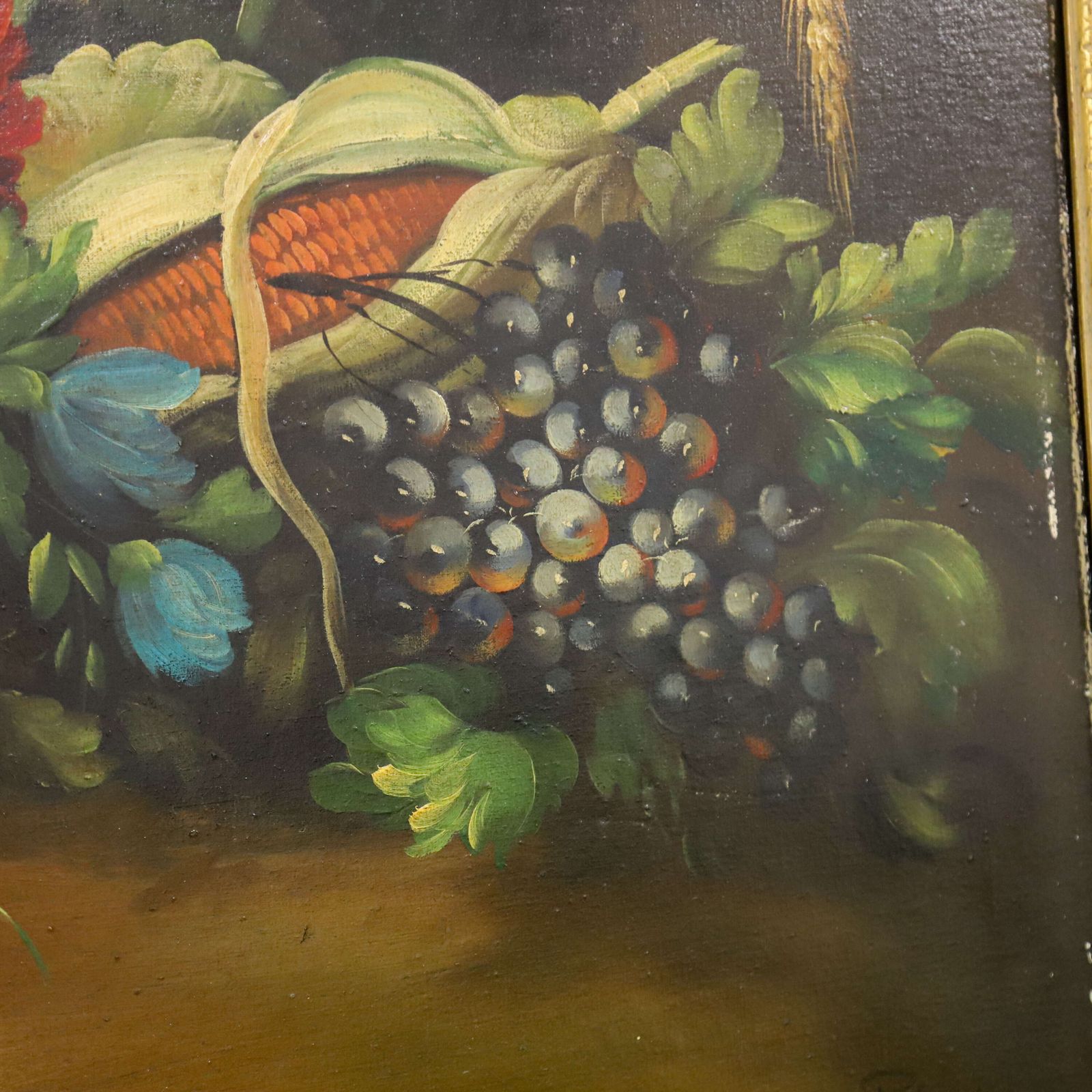 20th Century Italian Oil On Canvas Still Life Painting Of Fruit photo for sale