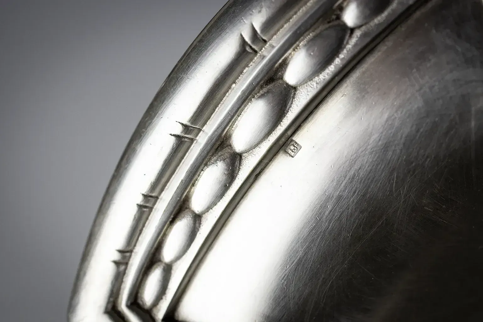 photo for sale Orbrille Oval Silver Plated Metal Serving Basket – Art Deco, 1930s