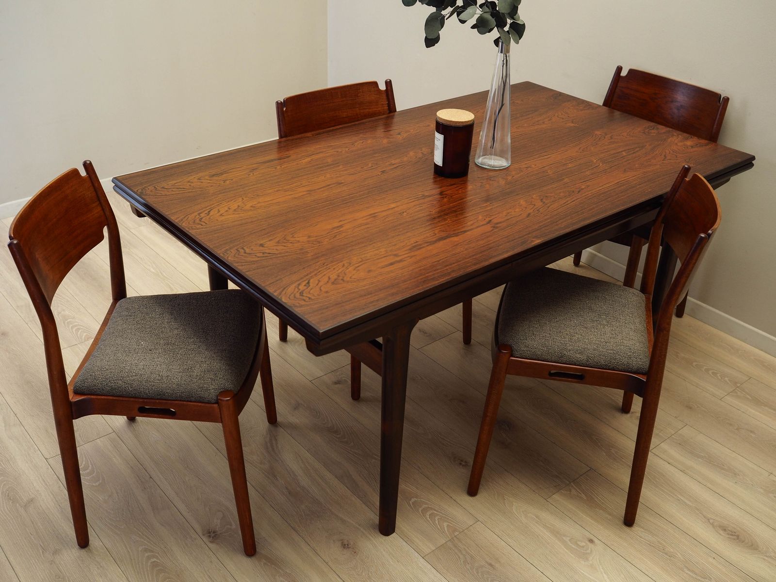 Vintage Tafel, Deens Design, Jaren 1960, Ontwerper: Henning Kjaernulf, Fabrikant: Vejle Stole & Møbelfabrik photo 2229.0