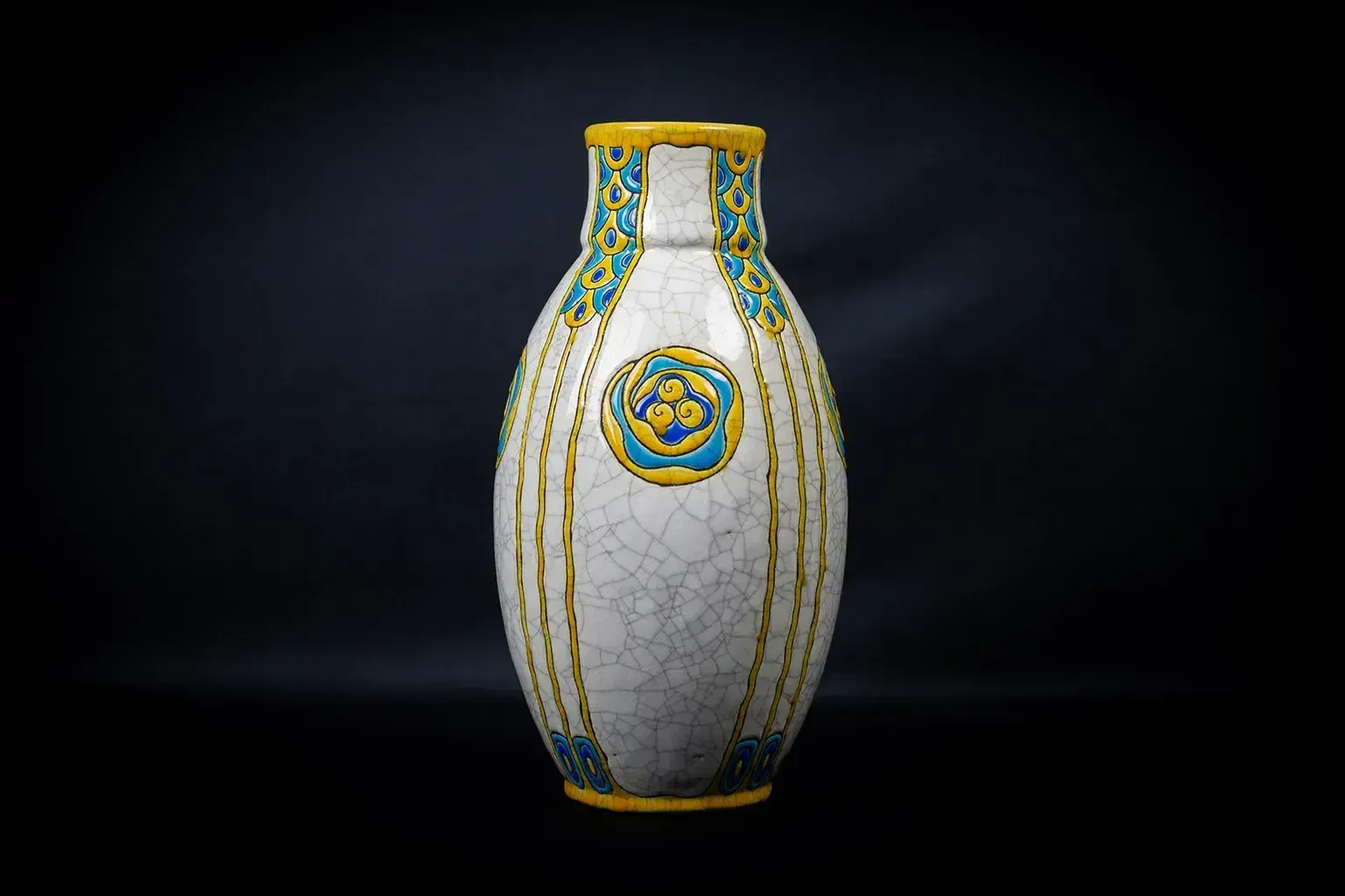 Vase en faïence craquelée Charles Catteau (D.751)