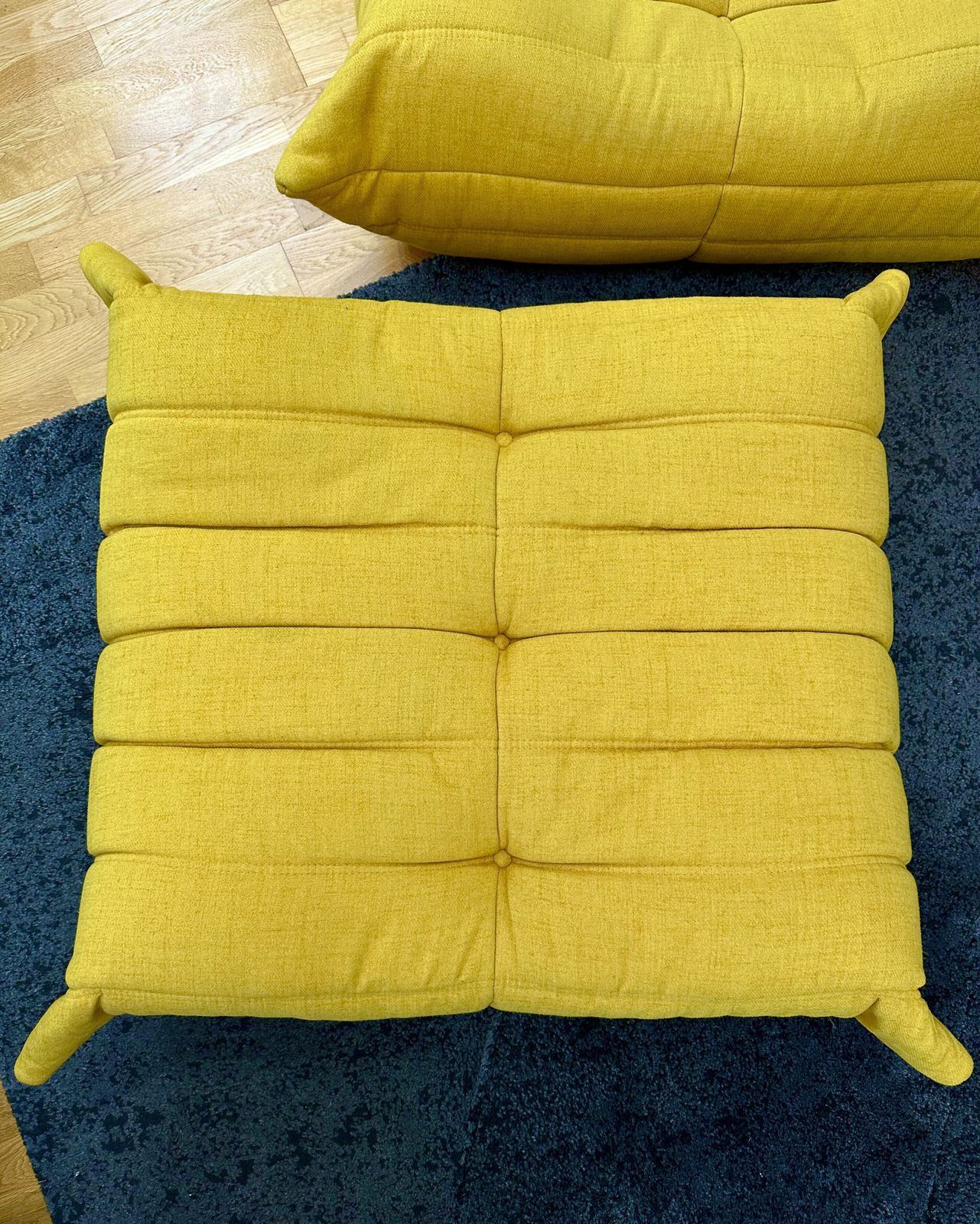 photo buy Ligne Roset Togo Fireside Chair + Footstool By Michel Ducaroy Immaculate