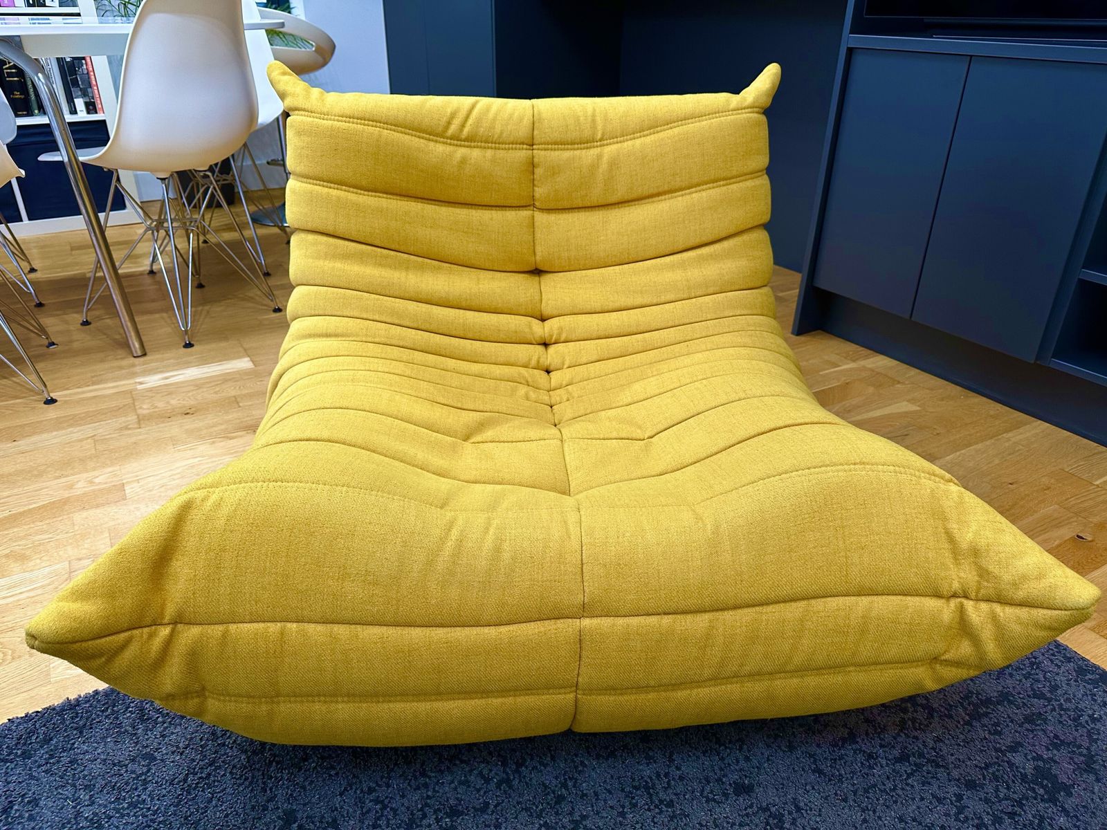 photo vintage Ligne Roset Togo Fireside Chair + Footstool By Michel Ducaroy Immaculate
