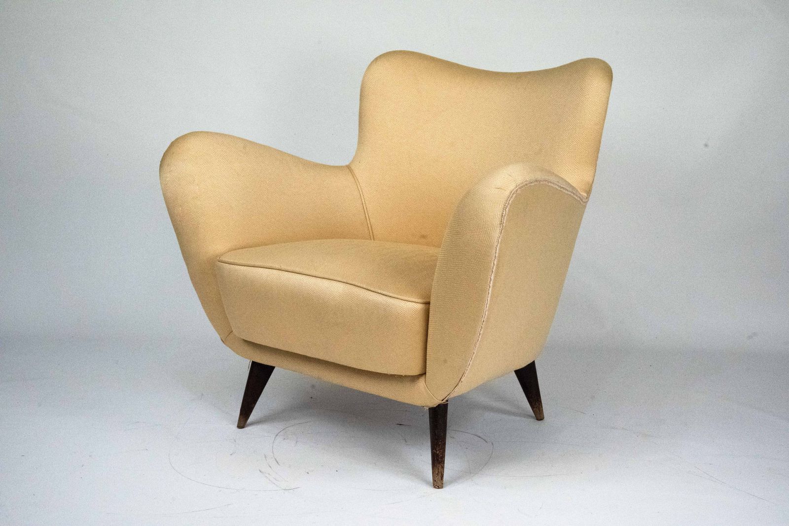 Guglielmo Veronesi Sculptural Lounge Armchair, Italy, 1950s