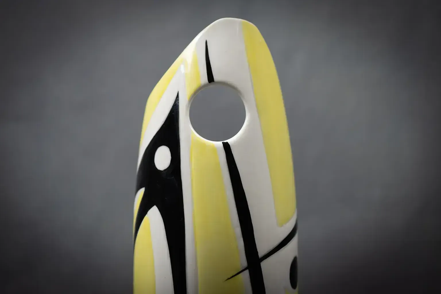 photo for sale Modernist Porcelain Vase By Janos Török For Zsolnay