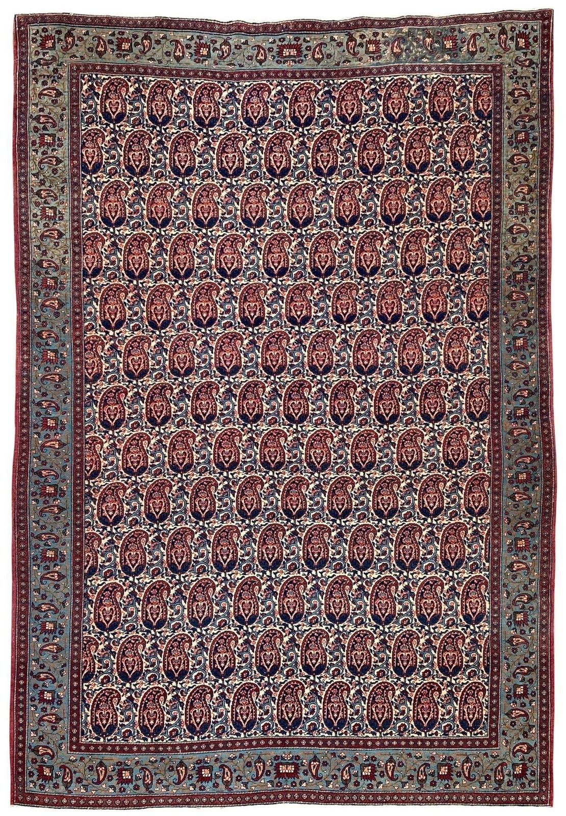 Antique Qum Rug 2.00m X 1.36m, 1910s