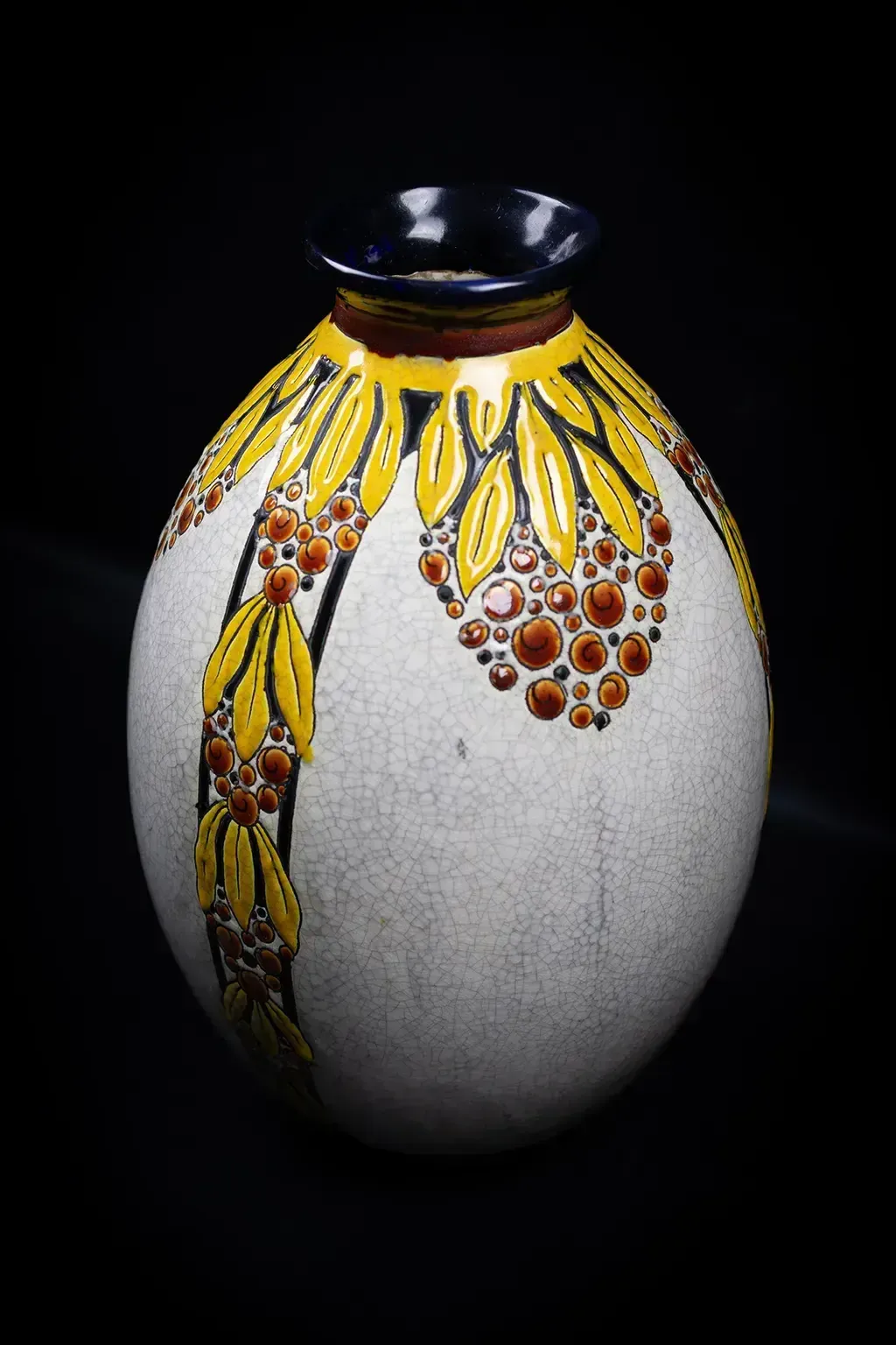 photo for sale Vase en faïence craquelée Charles Catteau (D.746)