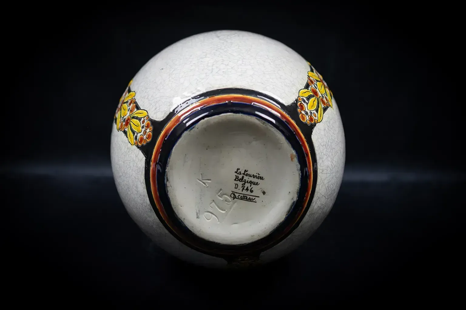 photo buy Vase en faïence craquelée Charles Catteau (D.746)
