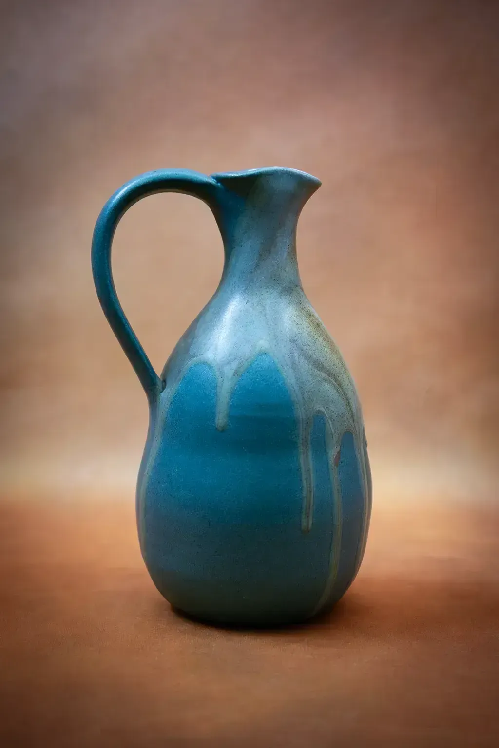 Glazed Stoneware Pitcher Vase By Léon Pointu photo 140.0