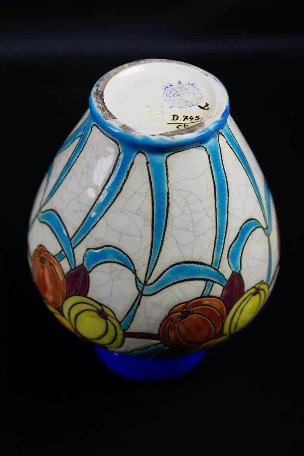 photo vinterior Small Vase With Detached Neck By Charles Catteau For Keramis