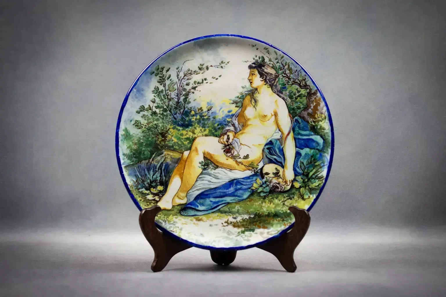 Présentoir en faïence émaillée, manufacture de Bourg-la-Reine, période Ernest Chaplet, fin du XIXe siècle photo furniture