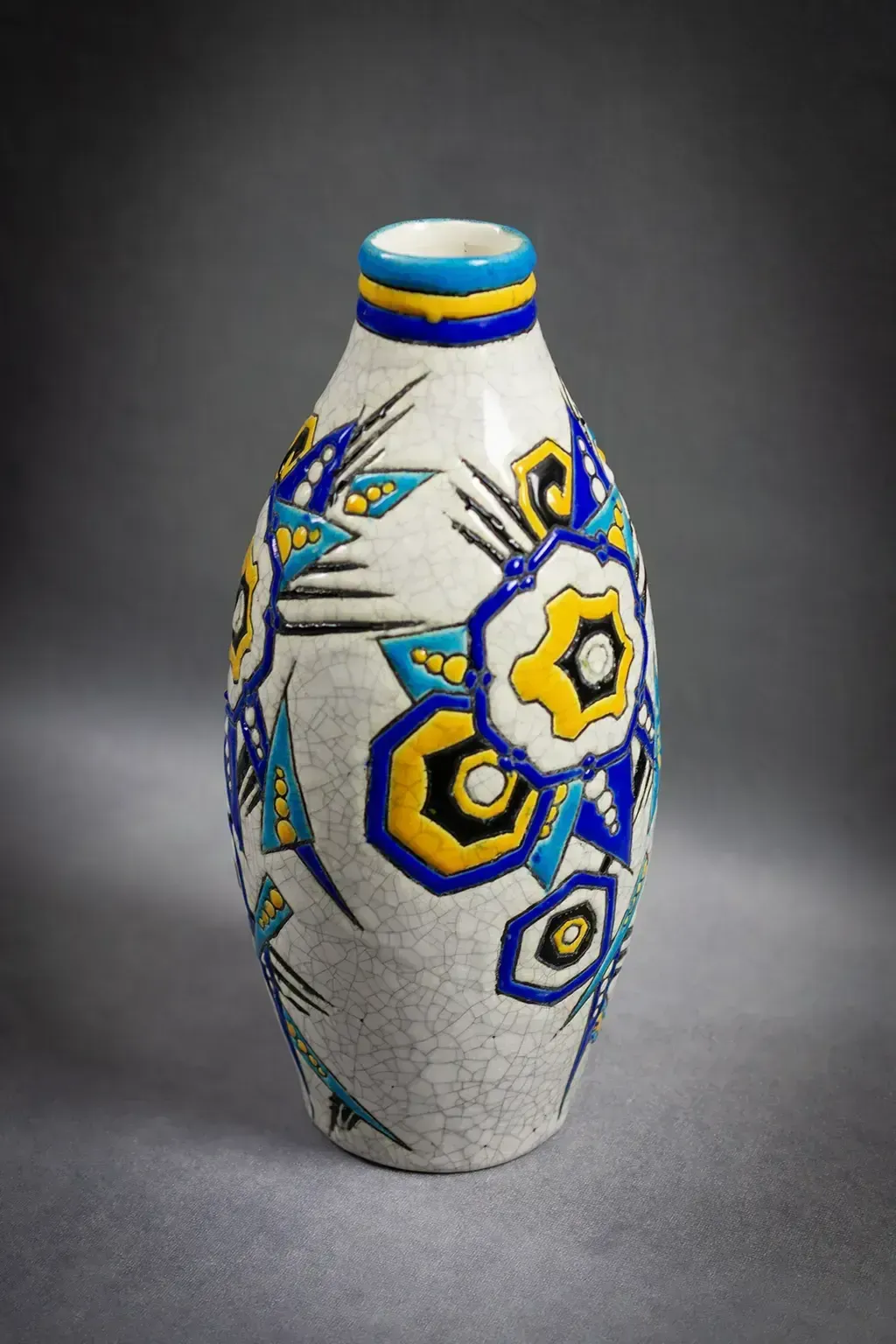 Vase Art Déco fuselé Keramis (D.1174) photo 900.0