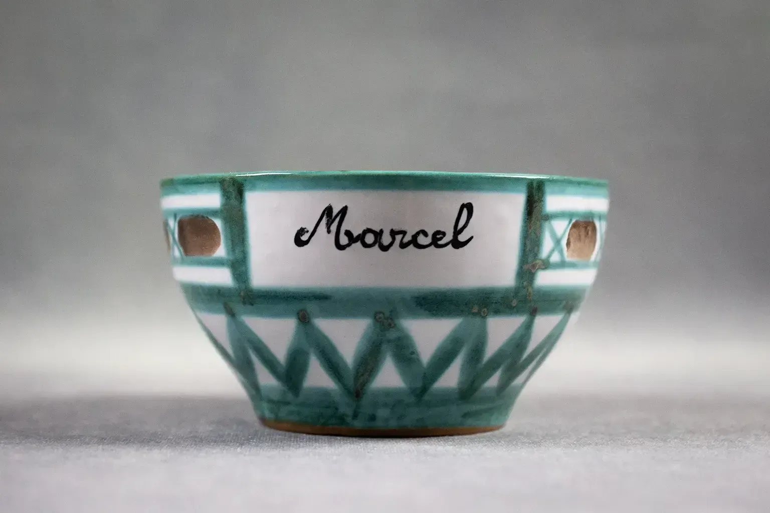 Coupe en céramique Robert Picault marquée Marcel, Vallauris