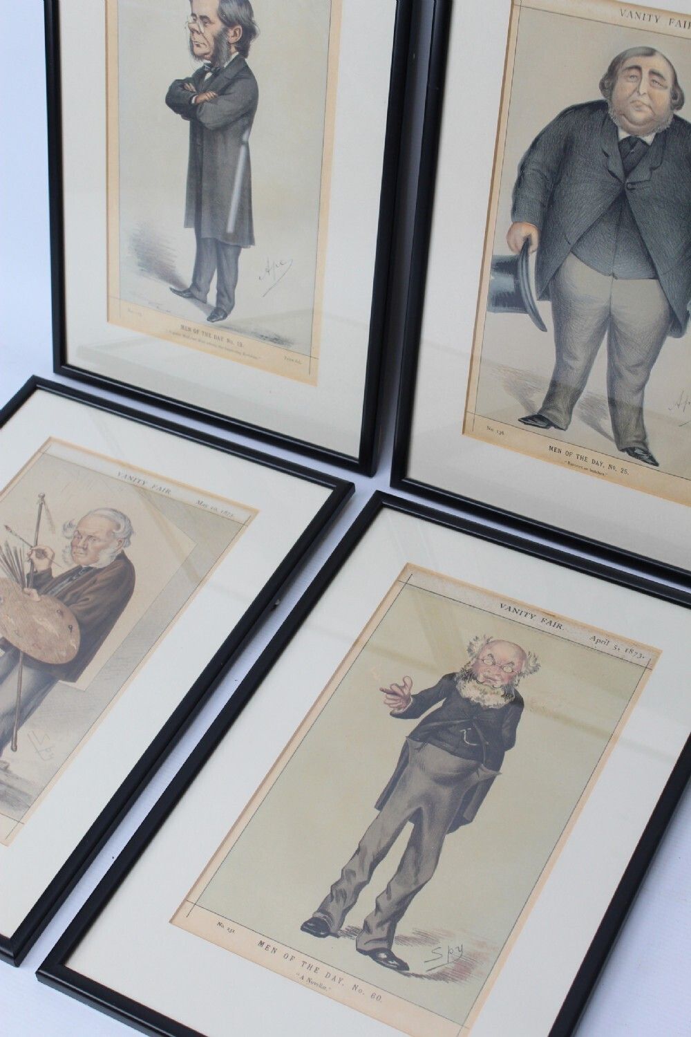 Set 4 Antique Vanity Fair Spy Prints Men Of The Day photo for sale