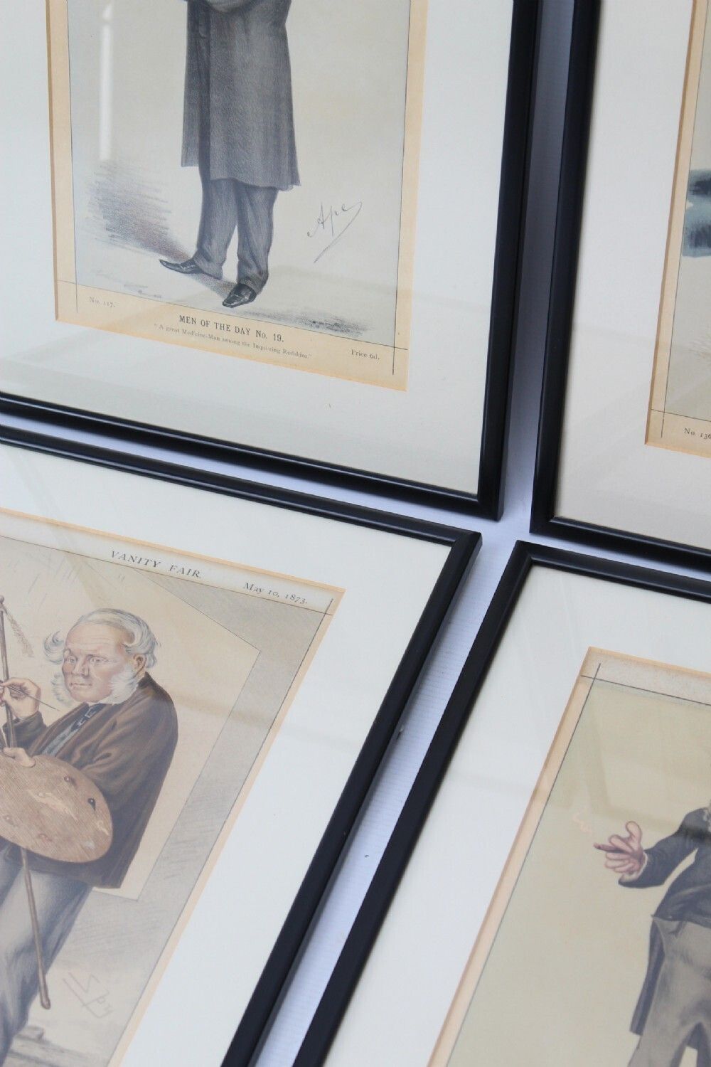 Set 4 Antique Vanity Fair Spy Prints Men Of The Day photo Art