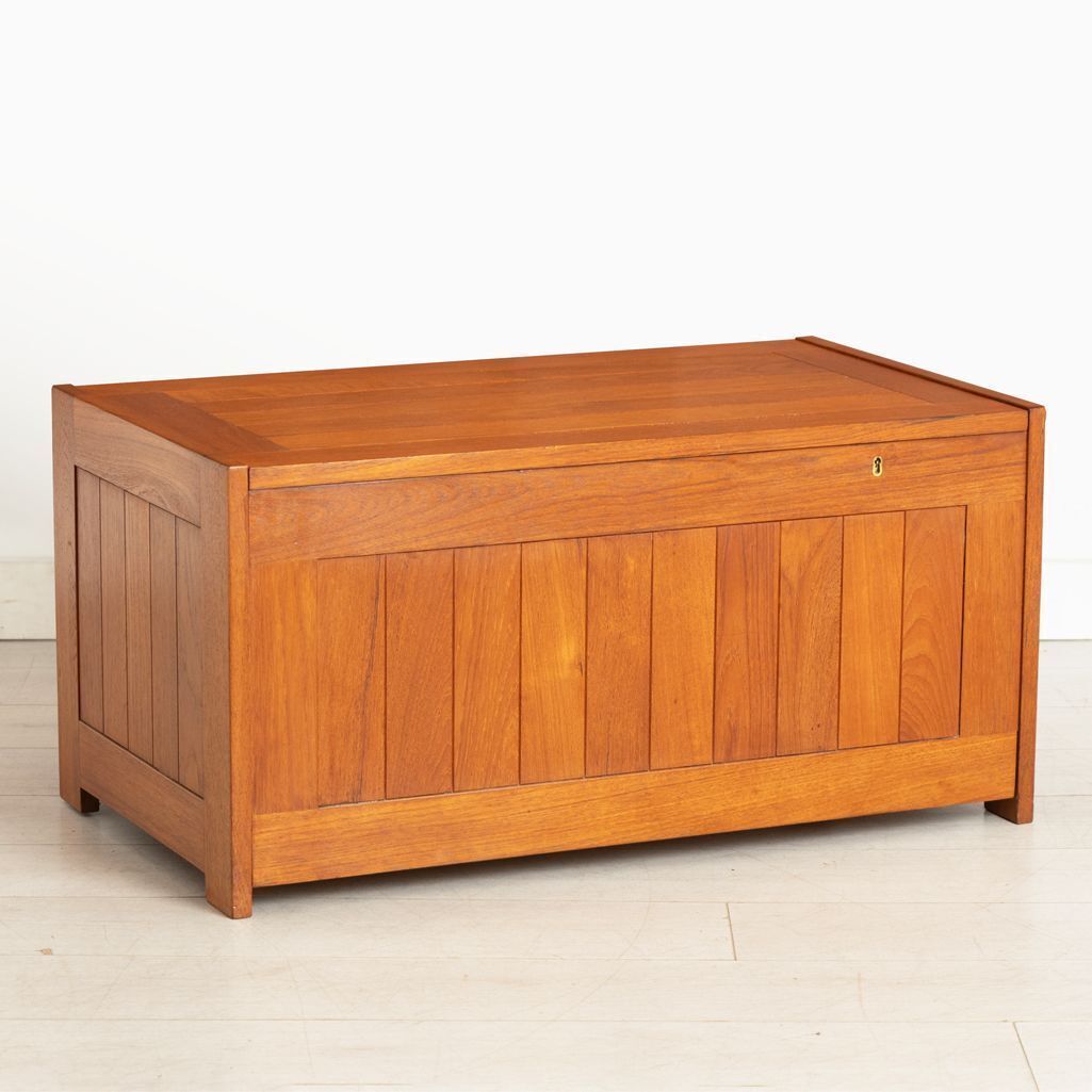 Teak Toy Box By O. Schjoll & B.K. Handest For Randers, Denmark C.1960 photo furniture