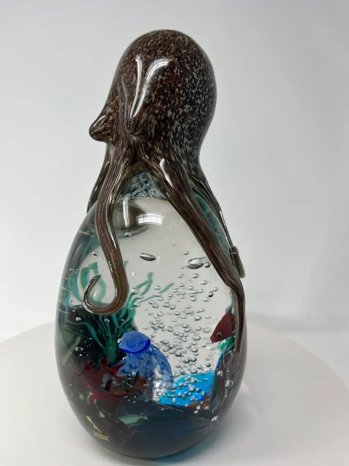 Murano Glass Octopus Aquarium, 2010s photo for sale