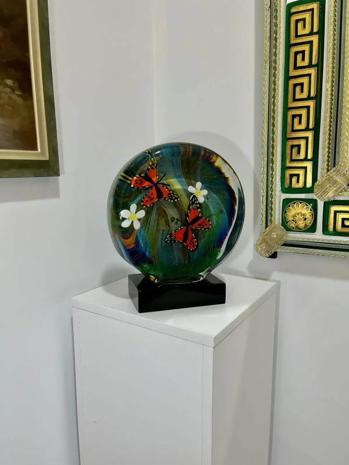 Butterfly Terrarium Made Of Murano Glass photo furniture
