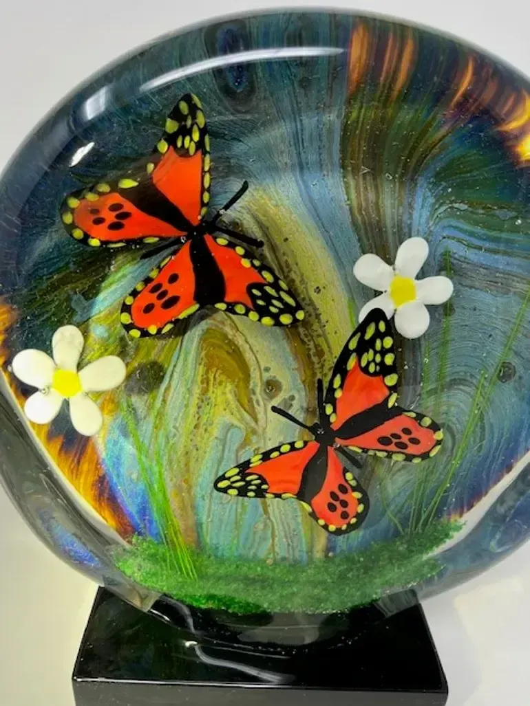 Butterfly Terrarium Made Of Murano Glass photo buy