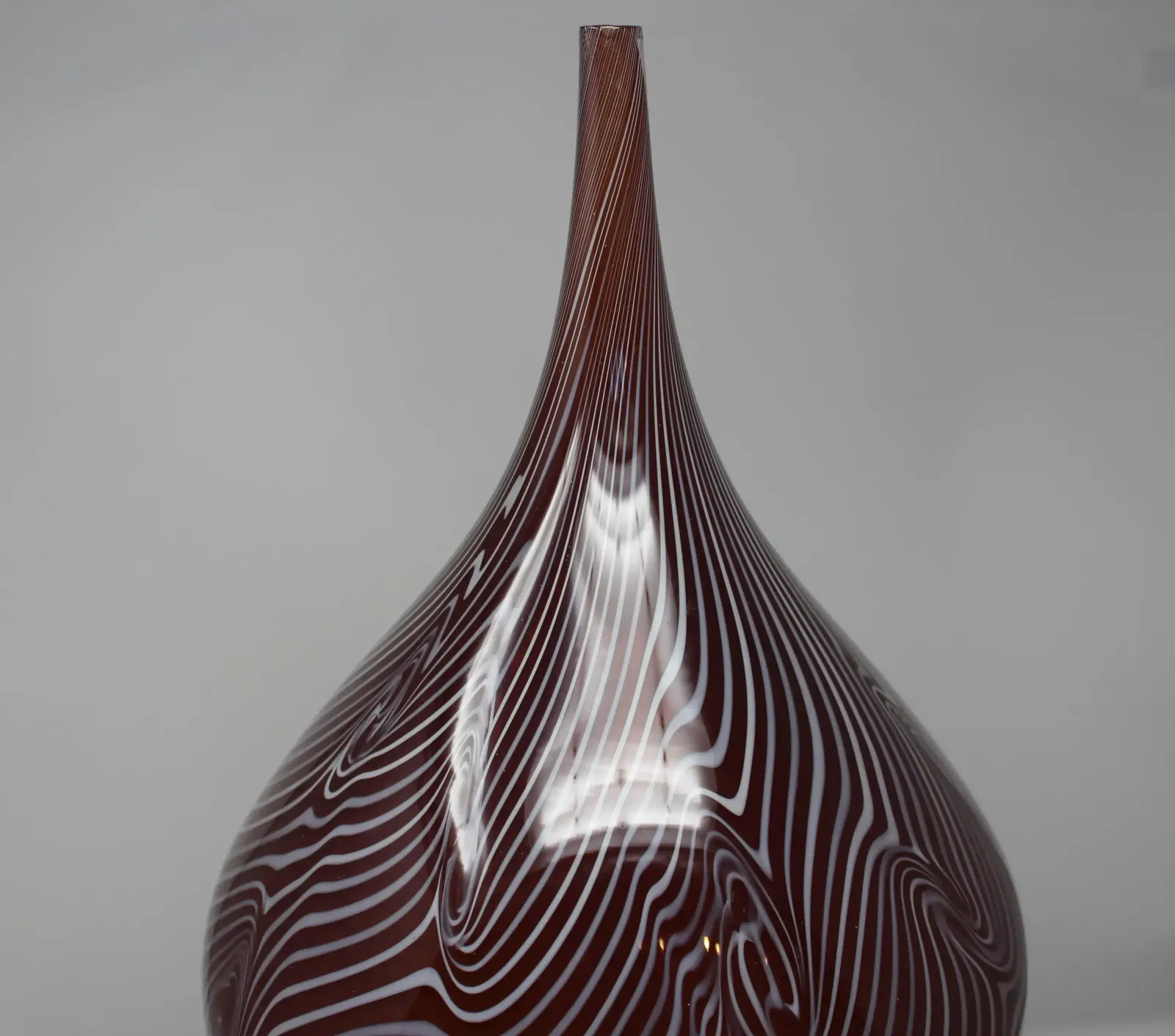 "Spiralatto 2" Murano Glass Vase By Celotto photo for sale