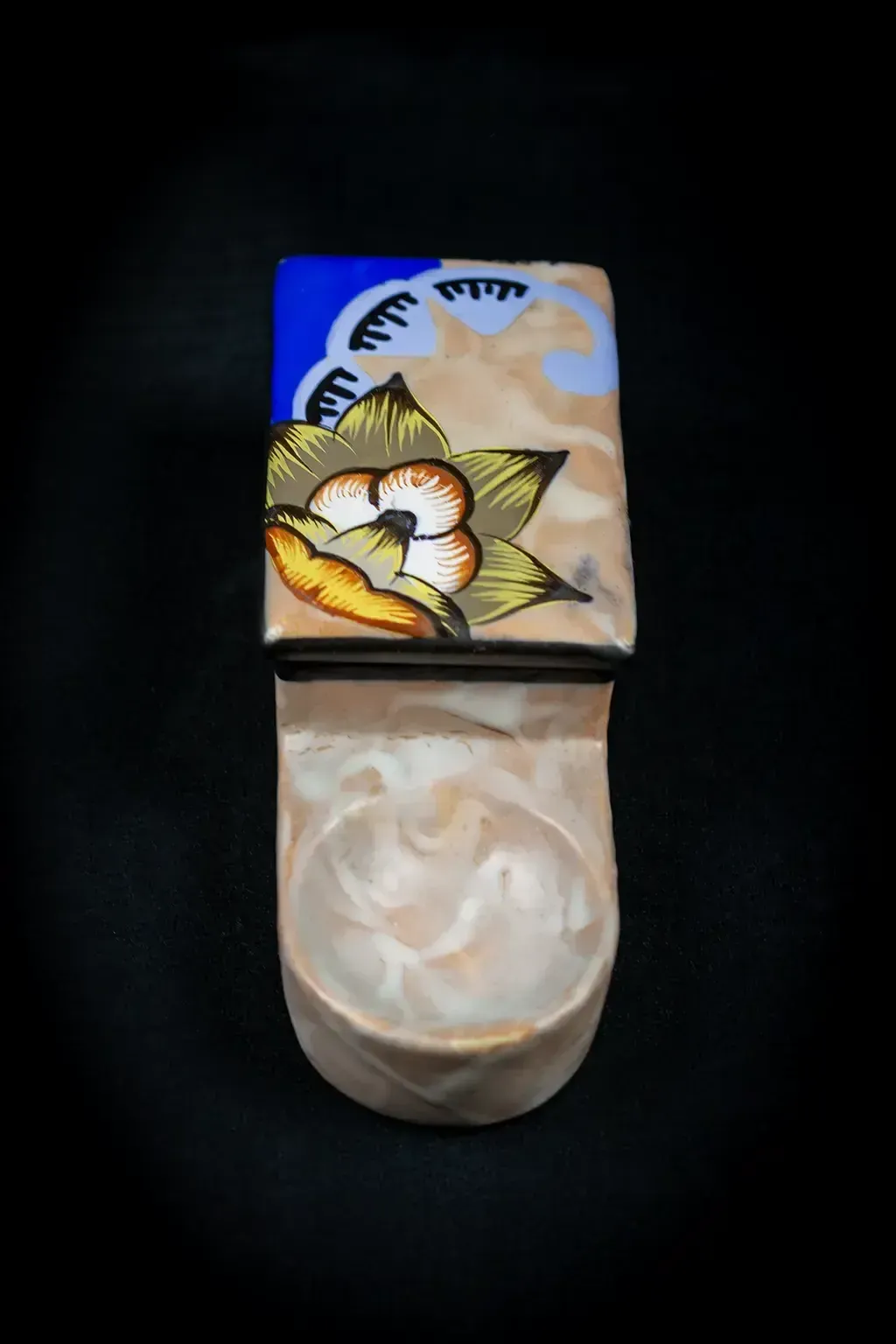 Floral Art Deco Cigarette Box And Ashtray By Louis Auguste Dage photo Home Decor