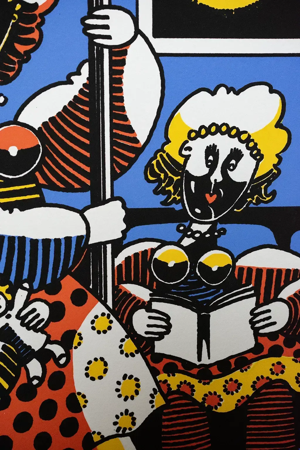 Screen Print "Le Métro Mépastro" By Yak Rivais On Vellum Paper photo vinterior