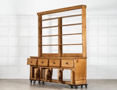 Large 19thc English Vernacular Pine Dresser photo buy
