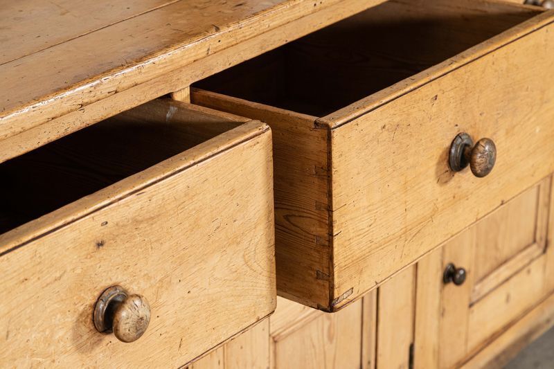 photo buy Large 19thc English Vernacular Pine Dresser