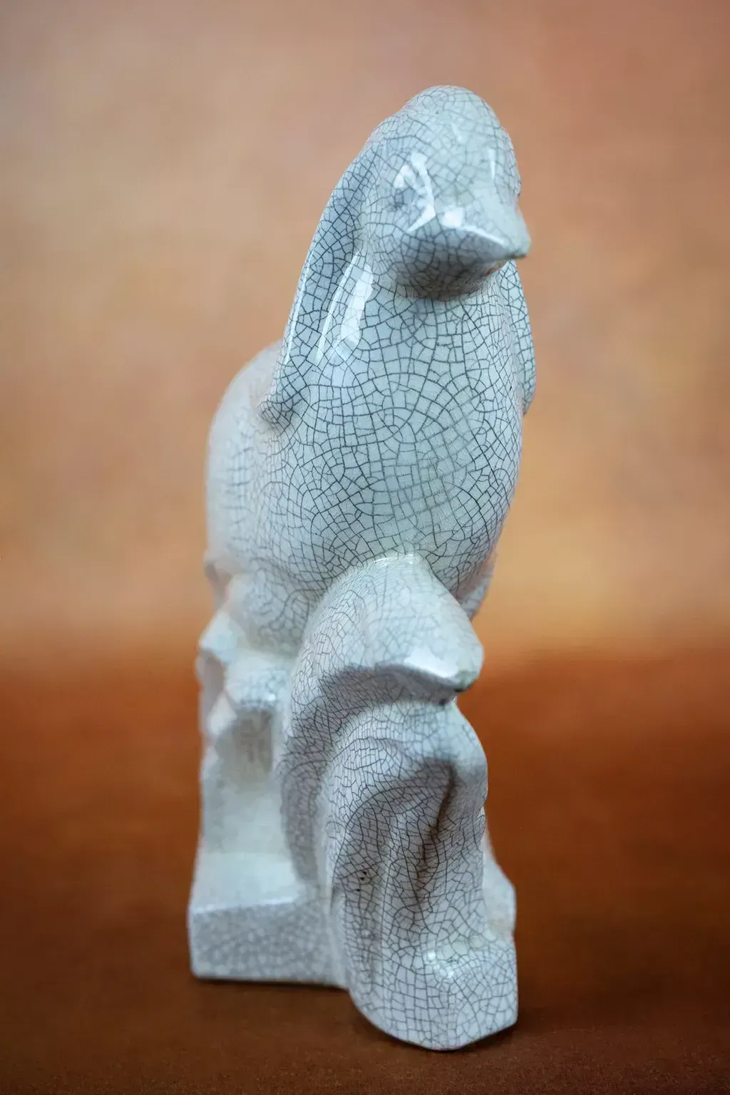 Faisan en terre cuite émaillée craquelée, par Louis Fontinelle photo 290.0
