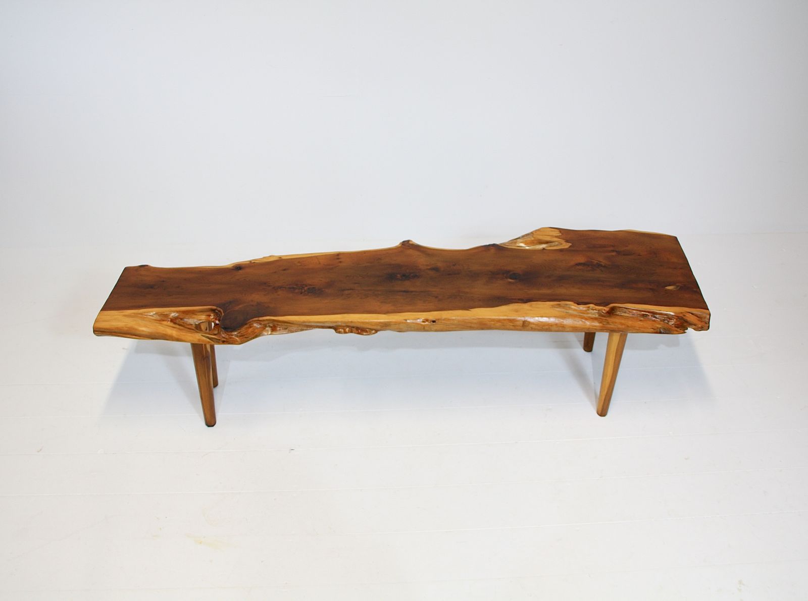 Reynolds Of Ludlow Live Edge Coffee Table   Yew C.1960 photo furniture