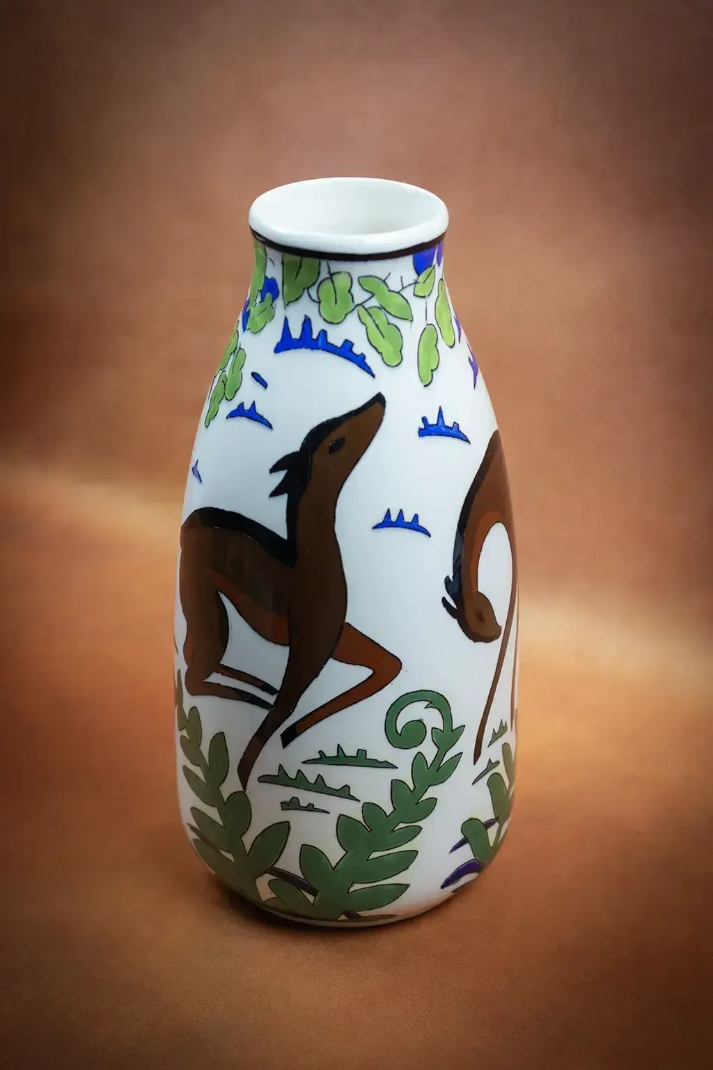 Vase Keramis à décor de cerfs (D. 1434) photo vinterior